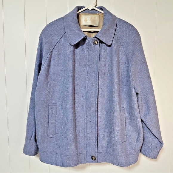 GAP Blue Tweed Blazer Size L - Picture 2 of 5
